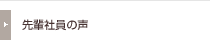 先輩社員の声